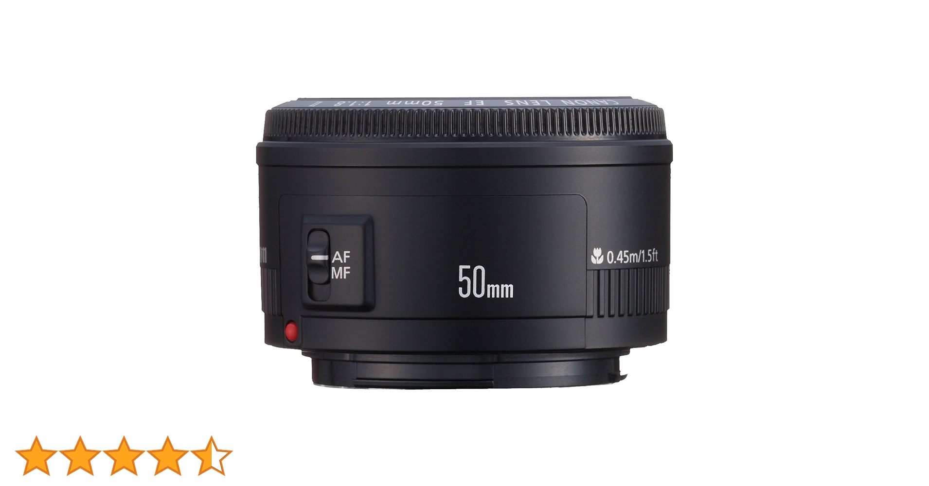 Canon Eos Ef 50Mm F/1.8 Ii Prime Lens for DSLR Camera - Black